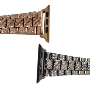 Pulseira Smartwatch Kit 2 Pulseiras Luxo Pedra Strass Smartb