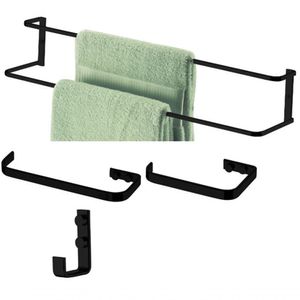 Acessorios Banheiro Lavabo 4 Peças Preto Fosco Future 22 Cm