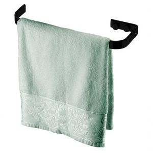 Toalheiro 22cm Suporte Porta Toalha Rosto Preto 2304pt