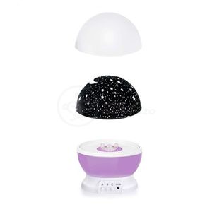 Luminária Projetor Abajur Estrelas Galáxia Universo Planetário Céu Roxo Presente Para Namorados