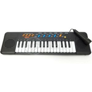 Mini Teclado Infantil32 TeclasKaraokê E Microfone A Pilha