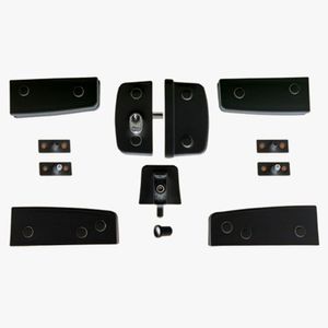 Kit 8 Porta Dupla Pivotante Preto