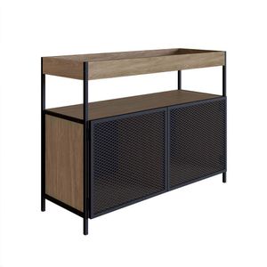 Buffet Bar York 100cm Estrutura Preto Fosco - Hanover