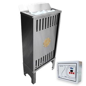 Sauna Seca Elétrica 6Kw Inox Bifasico 220V Impercap