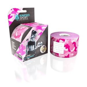 Bandagem Elástica Adesiva Camuflada - 5m X 5cm Rosa