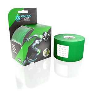 Bandagem Elástica Adesiva 5m X 5cm - Verde - Kinesiosport