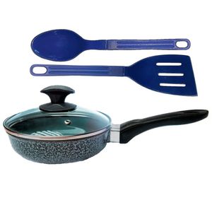 Frigideira Preto Craq Antiaderente Cerâmica Talher 01 Cb16Cm