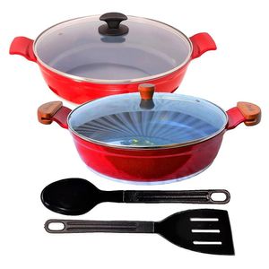 Jogo Frigideiras Antiaderente Em Cerâmica Aaeam 30Cm T02 N12