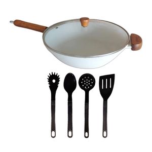 Frigideira Wok Funda Antiaderente Marmorizado Talher 02 28Cm