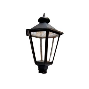 Luminária De Poste Colonial Italiana Grande Led De Alumínio