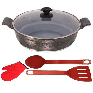 Frigideira Preto Craq Antiaderente Cerâmica Tluva 03 30Cm
