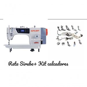 Reta Industrial Completa Siruba 220v + 18 Calcadores