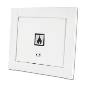 Visor De Gás Em Branco Fosco Linear Hat