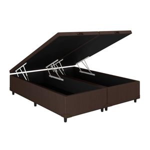 Cama Box Baú King Universal Courano Brown (186x198x35) - Costa Rica