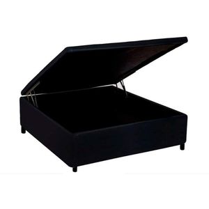 Cama Box Baú Casal Universal Courano Black (138x188x35) - Costa Rica