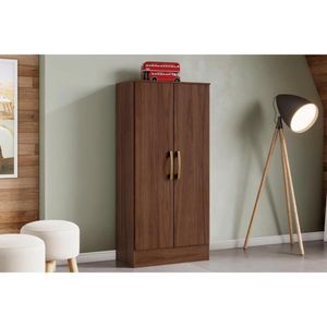 Armário Multiuso Lavanderia Zafira C- 2 Portas Castanho - Henn