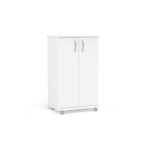 Balcão Lavanderia Limeira 99 2 Portas C- Rodízio Branco - Politorno