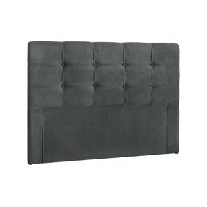 Cabeceira Cama Box Estofada Casal Casal Clean Plus Suede Cinza - Simbal