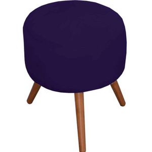Puff Decorativo Milão Pé Palito Suede Azul Marinho