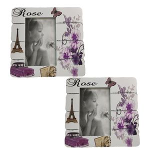 Porta Retrato 10X15 Kit 2 Unidades Decoraçao Moldura Paris