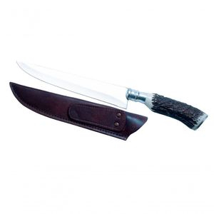 Faca Inox Hickmann Al 7 Cabo Cervo 325 Mm