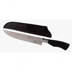 Faca Inox Hickmann Al 9 Cabo Chifre Preto Sintético 385 Mm