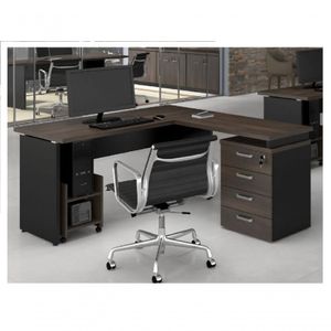 Kit Mesa Em L Web30 1,35 C/ 4 Gav + Suporte Cpu Marsala/Pto