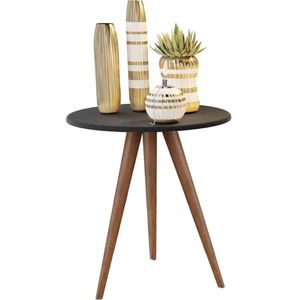 Mesa De Apoio Vitória Pé De 60 Cm Preto