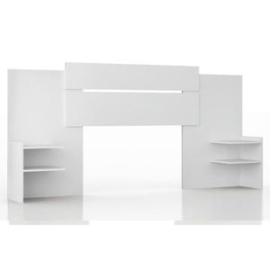 Cabeceira Cama Box Madeirado Branco Solteiro-casal-queen Mila Extensível Branco