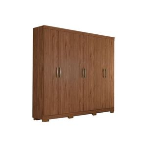 Guarda Roupa Casal 6 Portas E 3 Gavetas Clara Flex Avelã