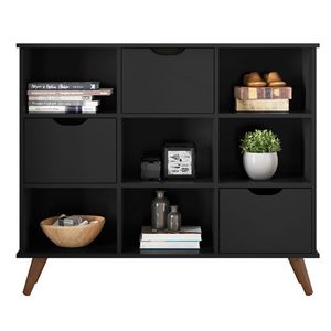 Nicho Organizador C/ 3 Gavetas Preto/Preto