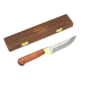 Faca Cozinha E Mesa Arkhip Pepitinha 5'' Cabo Madeira Caixa