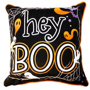 Capa Para Almofada Halloween Hey Boo 43x43cm Belchior Uniq Colorida