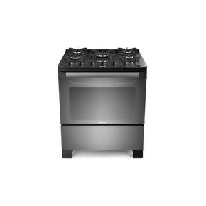 Fogão 5 Bocas Tripla Chama Mesa De Vidro Automático Bivolt Itamaster Itatiaia Prata Prata