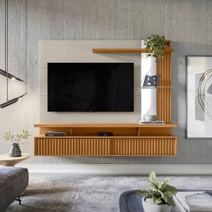 Painel Home Para Tv Até 60 Polegadas Maragogi Nature-off White