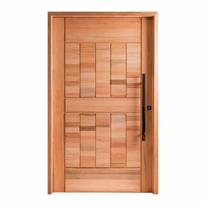 Porta Pivotante Maciça 214x127cm Eucalipto Pm96 Cruzeiro Portas Nude