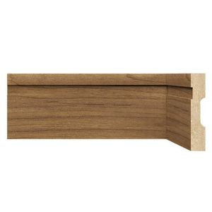Kit Rodapé De Mdf 10cm X 15mm X 2,40m 30 Barras Com Friso 1002 Moldufama Imbuia