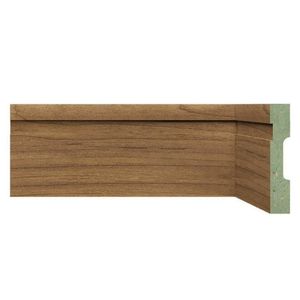 Kit Rodapé De Mdf 10cm X 15mm X 2,40m 30 Barras Com Friso Resistente A Umidade 1002 Moldufama Imbuia