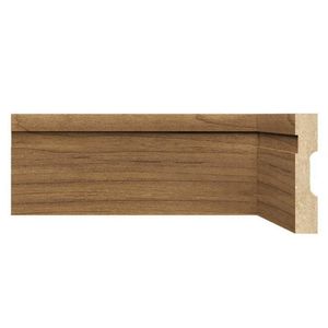 Kit Rodapé De Mdf 10cm X 15mm X 2,40m 20 Barras Com Friso 1002 Moldufama Imbuia