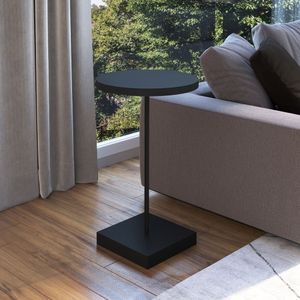 Mesa Lateral Redonda 35cm Nero-preto