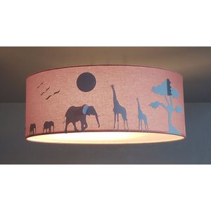 Luminária Savana 5848 Tom Luz Iluminação Rosa-bebê