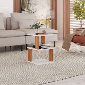 Mesa De Centro Spin360 Branco-freijó