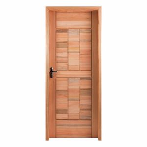 Kit Porta Pronta Maciça 214x87cm Eucalipto Direita Pm96 Cruzeiro Portas Nude