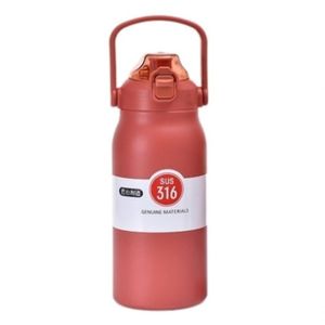 Garrafa Térmica Grande Em Aço Inox Com Alça E Trava 1500ml Diversas Cores Cor Verde