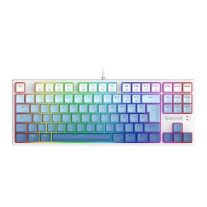 Teclado Mecanico Gamer Daksa Branco E Azul Rgb Redragon Branco/azul