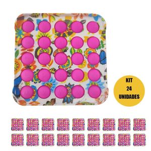 Fidget Kit 24 Unidades Bubble Pop It Aniversario Enfeite Lembrancinha Festa Infantil