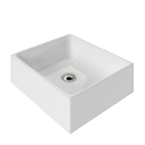 Cuba Pia Para Banheiro Tulipa Com Válvula Abs Branco Branco
