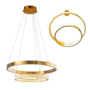 Lustre Pendente Aneis Cristal Led Arco Luminaria 52w Luxo Sala De Estar Casa Sala De Jantar