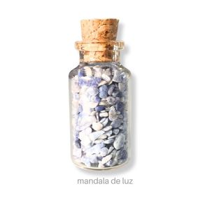 Garrafinha Da Serenidade E Vitalidade - Vidro Com Quartzo Azul