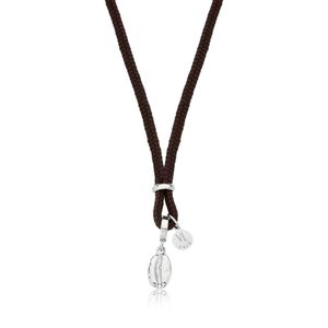 Colar Grão De Café Infantil No Paracord Marrom